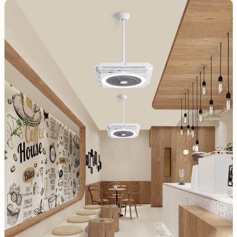 智能全光谱眼吸顶风护扇灯吊顶铝扣膏板吊扇无灯叶石循环风26扇灯