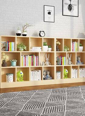 实ygts-pcg木儿童书置物架面客厅地幼儿园矮书柜简易桌架置落物架