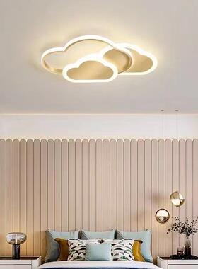 室跨境110V卧l灯ed517吸顶灯简约现代创意朵卡通男孩女孩房间灯云
