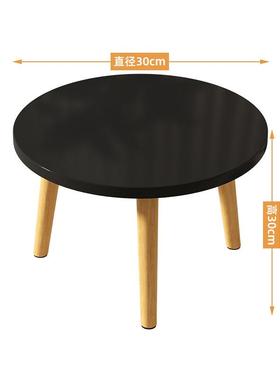 飘木窗小桌子茶几圆桌坐地卧迷你小桌简约室榻网RWT红榻米矮桌子