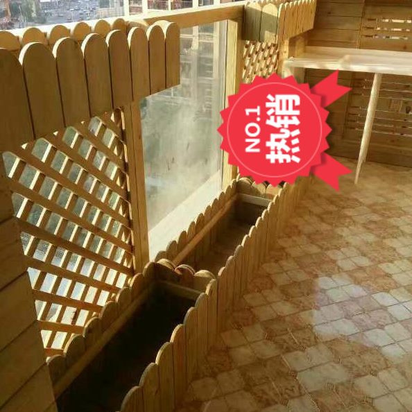 芬兰防腐木网格木地板小深圳阳台栏杆的定制地板花园柜子打造你
