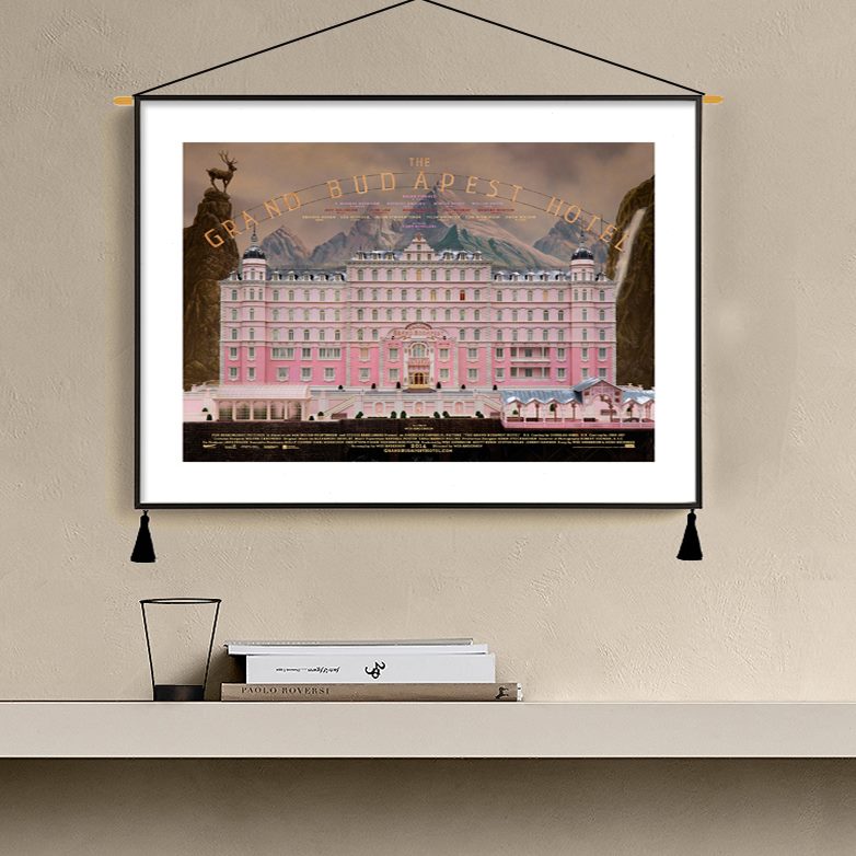 大挂画布达佩斯欧式装饰画油画布装饰画床头墙布饭店背景画玄关图片