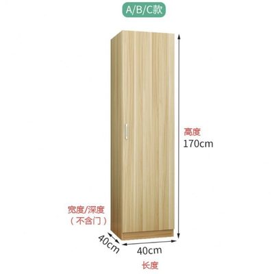 储物柜50单门40cm宽一迷你家用cm简约现代橱60cm挂衣多功能门衣柜