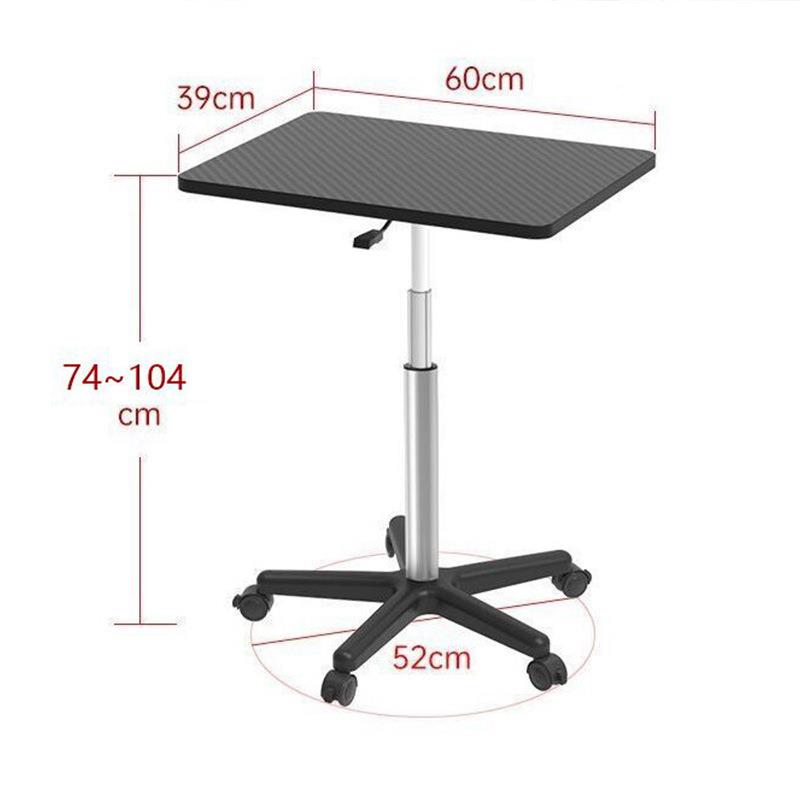 移子带轮桌床边电桌150笔记本懒人站立式升降办动公脑桌直播推拉