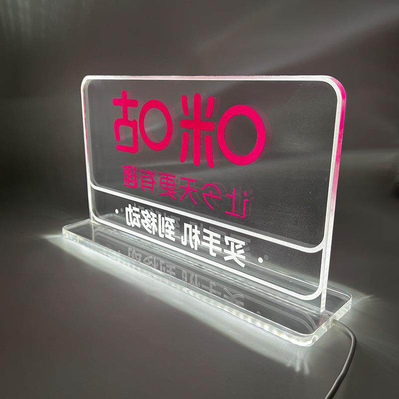 橱展示柜窗台立体LED单色发916光字桌面地落地立落体发光字广告招