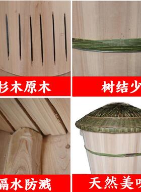 蒸饭木桶家用大木蒸木子蒸的桶竹蒸笼小AL100418商用木桶饭香饭椿