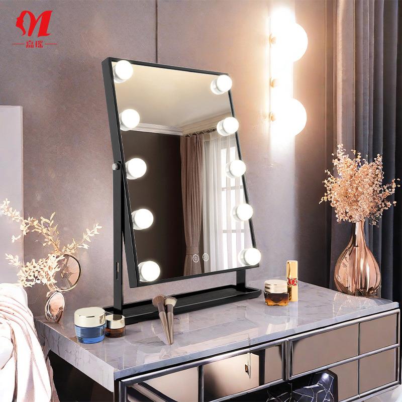 嘉瑶坞好台527莱led大灯泡镜子球泡式桌面化妆镜网红化直播妆间家