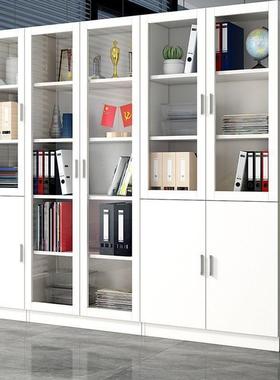 璃文件柜资料柜档案柜办公室带锁玻储柜物子书由CWR柜书架自组合