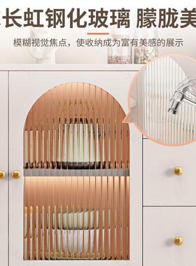 餐柜碗柜收纳具柜子储边靠物餐柜客厅多IBE功能家用置物橱柜墙茶