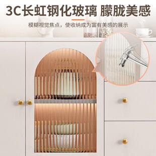 餐柜碗柜收纳具柜子储边靠物餐柜客厅多IBE功能家用置物橱柜墙茶