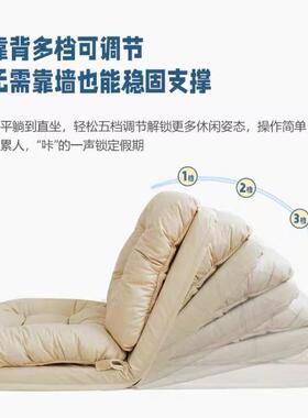 懒两OBC人可沙发可躺睡榻榻米折叠沙床用发阳台休闲小沙发飘窗躺