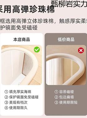 全身镜女生卧衣1室法式家用穿镜红网落地墙化妆简挂约服装店试衣