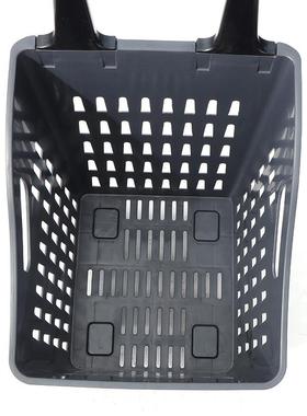 篮量出超LC-TL-12市购物高背四轮拉杆篮带轮拉杆口篮大容超市购物