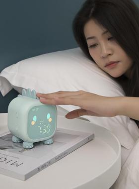 厂家味趣龙闹钟智XR-MM-C2能时电儿童电子钟多功能学生LE报D子创