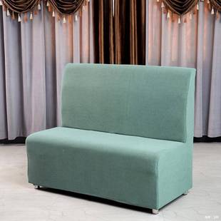 厚吧弹力加玉米绒卡座套酒KUQ店餐厅饭店网无扶手沙布艺发套