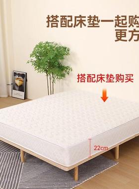 悬浮床用出租民宿木实无床头悬浮床现代简约SHW主家卧无靠背双人P