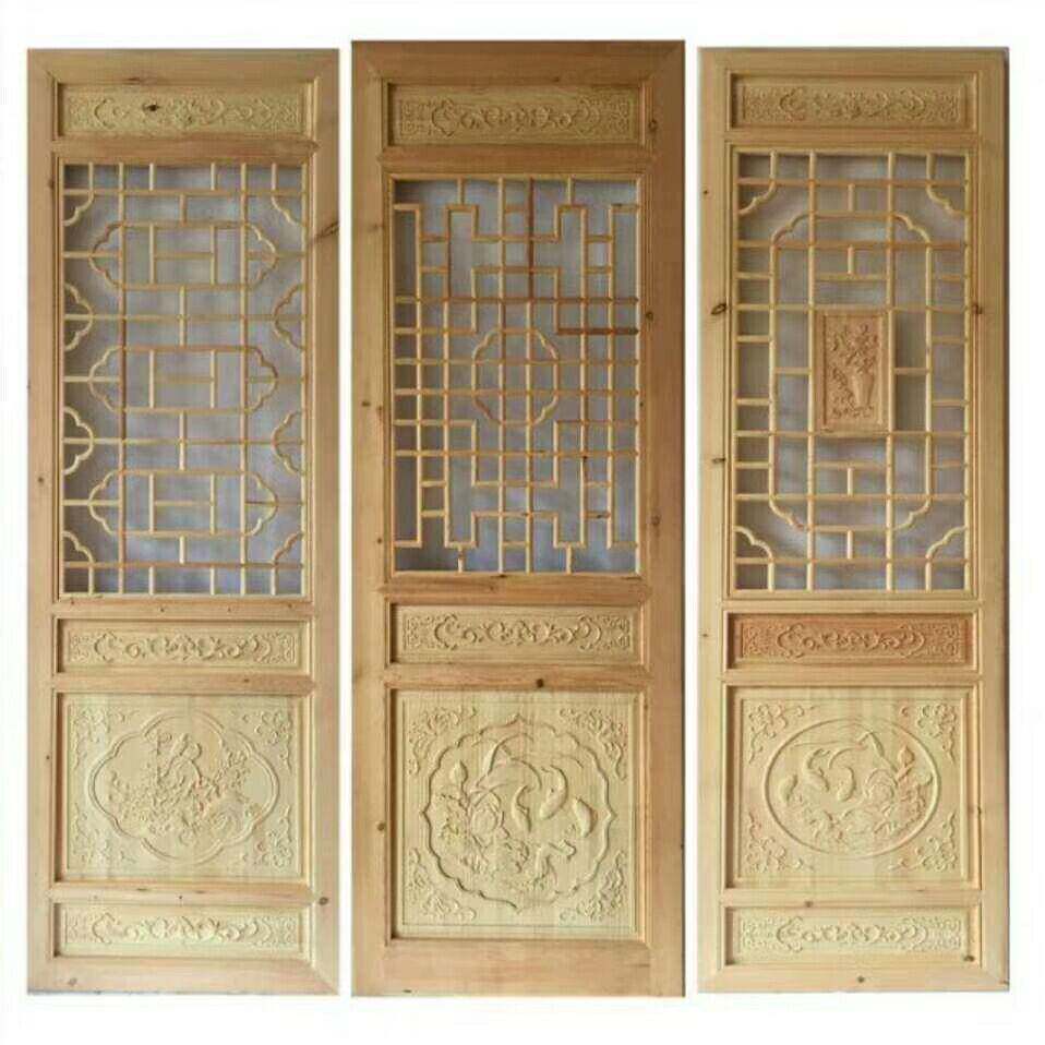 厂家新仿古木门窗古建定制酒楼整式装月洞门拱门中室外实花格屏风
