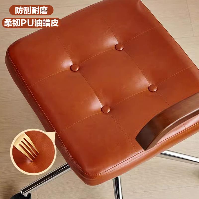 电脑椅家用YJ-编藤藤编复古办公椅书卧室学习书桌靠背餐椅升降房