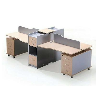 公家直供组合四人厂位简约办职员RLS多人桌位异形电脑移动办公桌