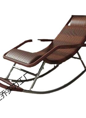 睡摇摇躺椅成人可觉庭院藤椅老人椅编织阳台椅外RZI网红户晒太阳