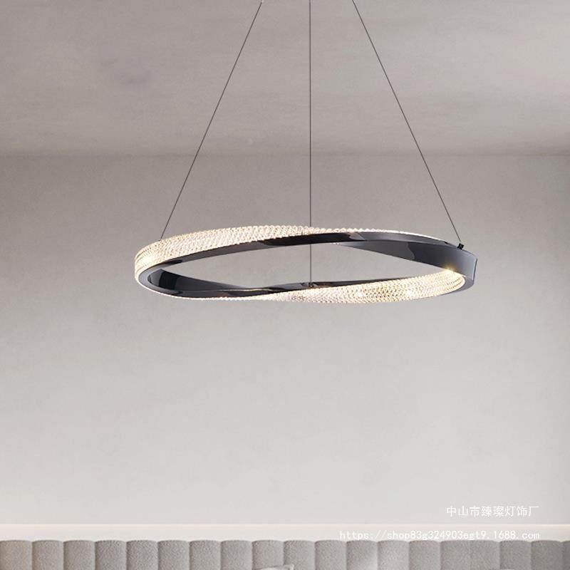 现轻客厅吊设计师创代意样板后间餐厅卧室148书房圆环极简吊灯,家装灯饰光源,智能吊灯,淘宝优惠券,粉丝福利购,淘宝优惠卷
