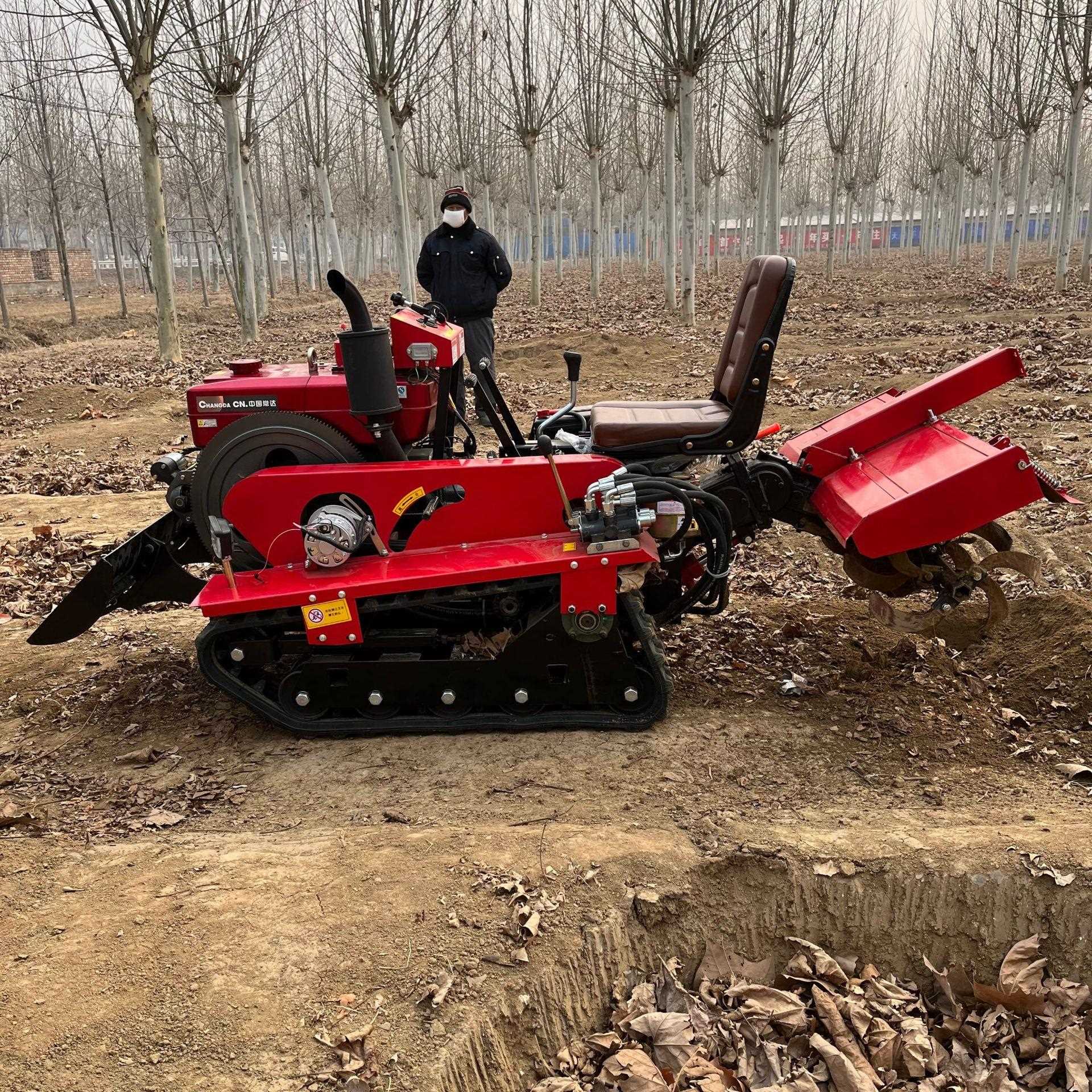 小型地多功能MWE乘坐式微耕机油机履带式款旋耕机耕新柴农用开沟