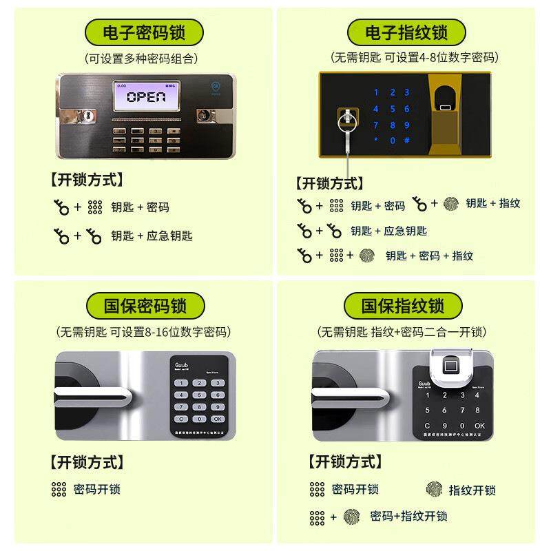电子保密柜办公室案财加务指纹通双节保资料柜铁皮档柜制厚密钢码