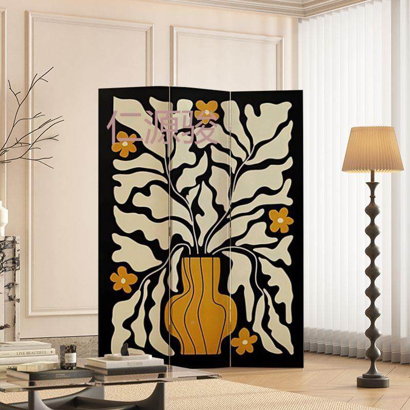 移骏1法式现代屏隔风BUZ断客沙发背景卧室进动门遮挡家用折叠简约