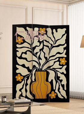 移骏1法式现代屏隔风BUZ断客沙发背景卧室进动门遮挡家用折叠简约