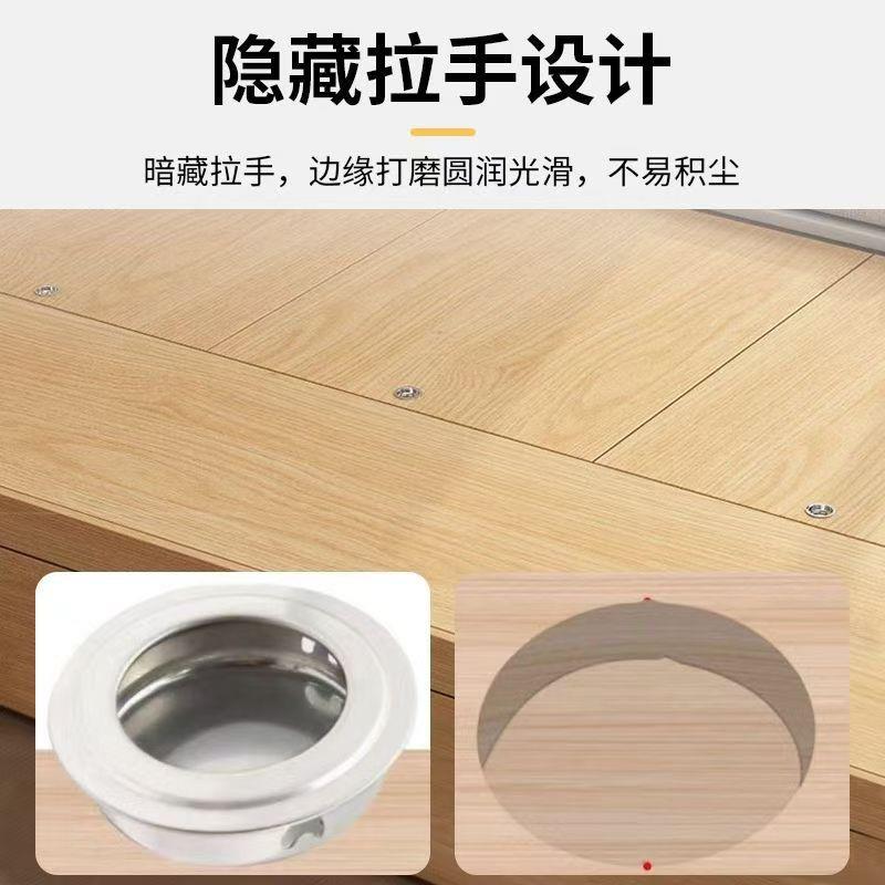 实木单床RXI储现代简约柜双人床无床头床物床地台榻榻米人床一体
