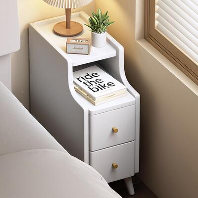 天4台华莲全超实木床头柜小型极窄窄卧室35cm宽简约020080公分迷