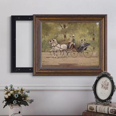 法式FM8840复古客厅电表箱装箱饰画美拉式电闸遮挡挂画电欧式上翻