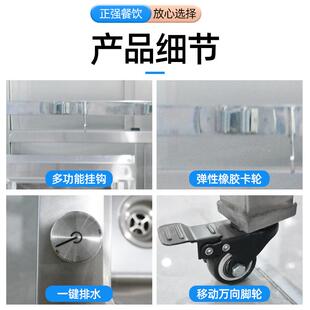 不锈钢拖把886池移动式拖拖把池带挂钩卡扣沥水布池可墩布池把拖