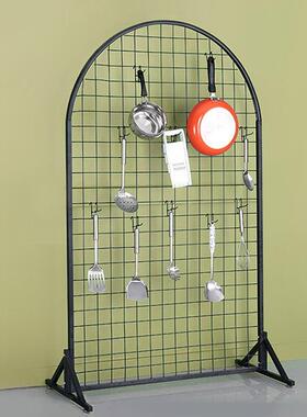 作艺品置物货架立式工架片网格挂幼10037251儿园会展铁网饰品展示