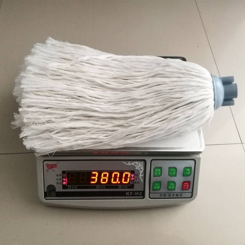 KI9S纯棉棉线拖把轻便普通托把全棉墩布头老式地拖家用圆头拖把线