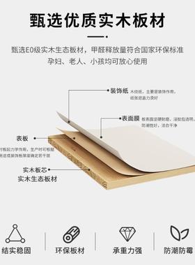 实推GL00048安拉门衣柜用卧室家免装2025新木款组合柜子生态板可