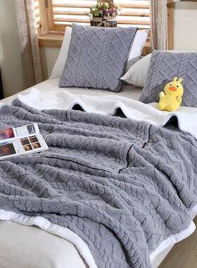 BB面版双加厚F768SJ98抱绒枕毯子两用瑚汽车上靠垫被珊办公室宿舍