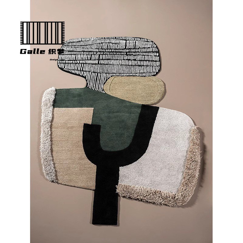 baxter异形地毯高级感客厅z轻奢茶几毯衣帽间羊毛定制不规则挂毯