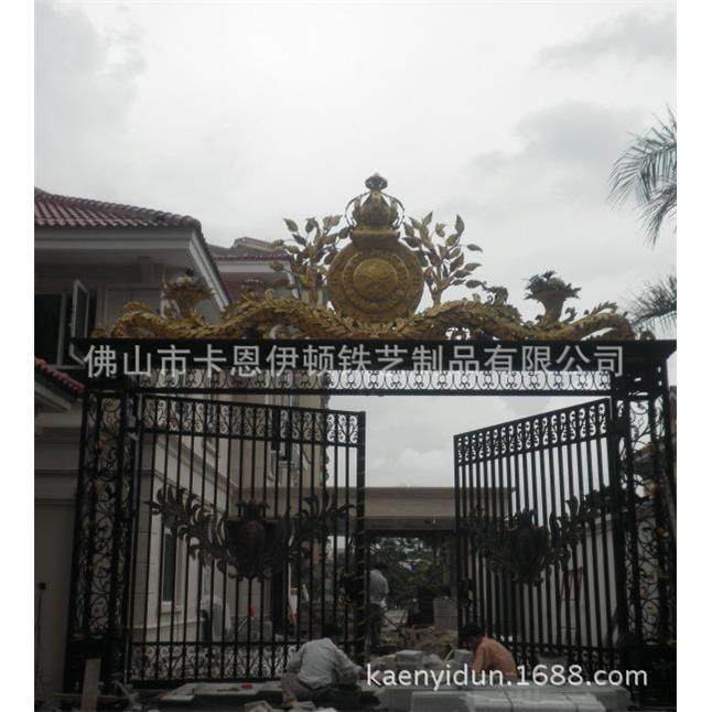 户外欧式铁艺不锈钢庭院门电动平移门热镀锌铁门厂家加工安装出口,全屋定制,阳台门,淘宝优惠券,粉丝福利购,淘宝优惠卷