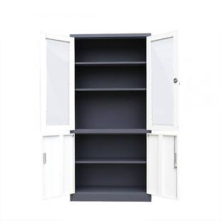 钢制拆装铁皮文件柜资料档案凭证储物玻璃带锁大器械柜密码锁