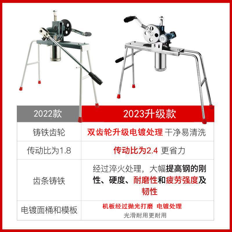 不锈钢面条机机小型压面机手动SXR饸饹河机捞机饸络7模具用家商用