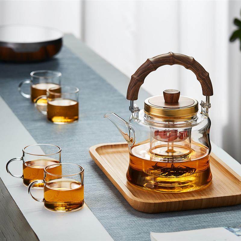 耐高温加厚提梁壶璃茶壶简约玻高硼S-54621硅耐蒸热泡煮一体茶壶,餐饮具,茶壶,淘宝优惠券,粉丝福利购,淘宝优惠卷