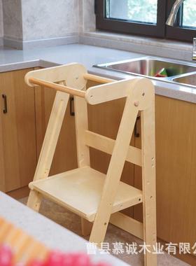 儿童学习塔蒙氏洗848宝宝台阶洗漱梯lear手nigtower可折叠踏垫脚n