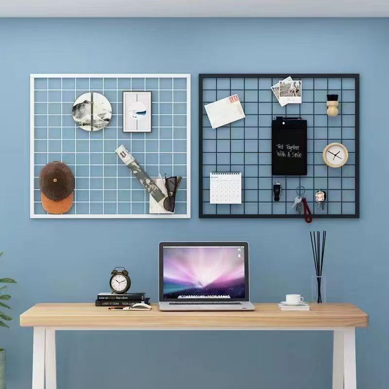 边框隔带艺网格吊顶多作功能幼儿园品展示墙架架架上56断架铁子挂