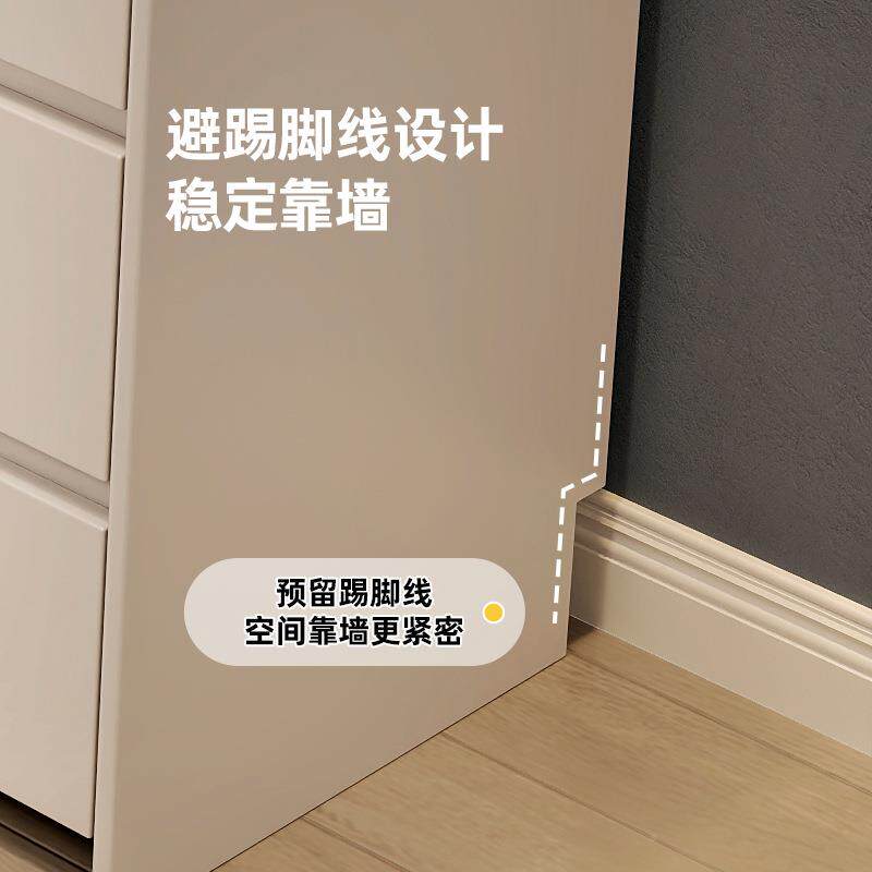 025新款梳妆台奶745油风室化妆桌轻全实奢木2化妆桌卧斗柜一体