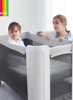 ee叠BusB婴儿B床拼接大床筑梦家新生小床可折可移动多功能宝251宝