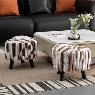 VFQ小小凳子简约椅脚坐墩客厅沙发踏凳茶几矮凳软包小子家用小板