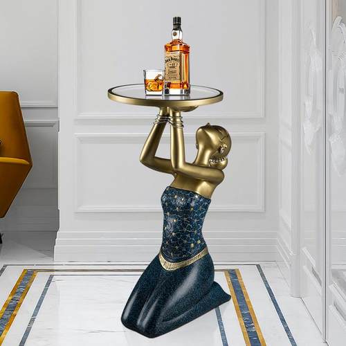 视现件代轻奢风客厅落地大摆玄关沙电柜旁边创意艺发BJ1233术家居