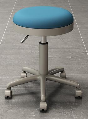 X1ll凳子转升降靠背旋哕大工椅滑轮美发美甲理摩登尼斯发店家用圆