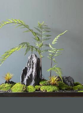 兰庭松LTJ20-1雅厅居仿真迎客盆景家居玄客电视柜装关饰摆件